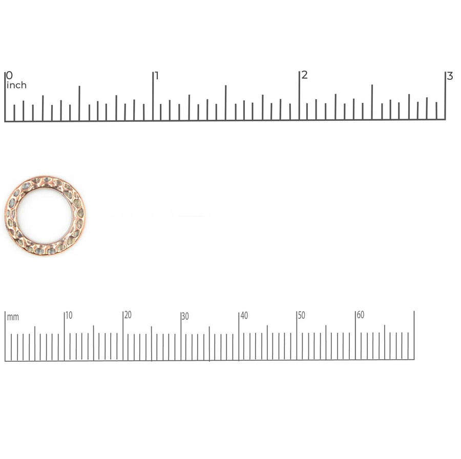Medium Hammertone Ring- Gold