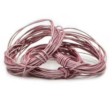 Metallic Pink- 1.5mm Indian Leather by the Yard