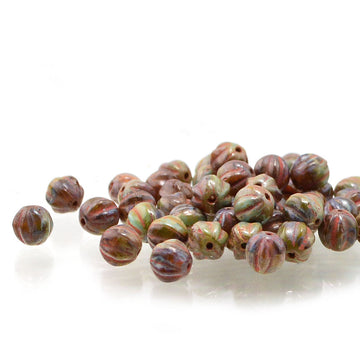 6mm Melons- Brown Sage