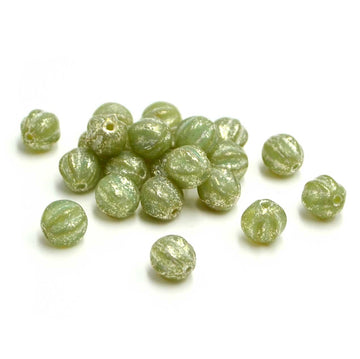 6mm Melons- Moss Green Mercury
