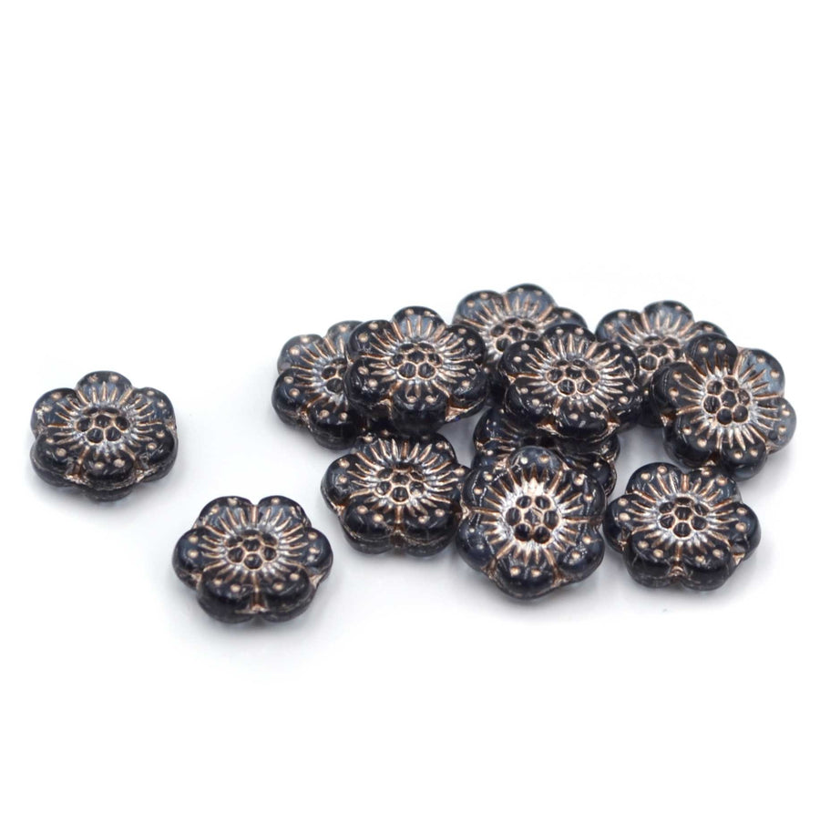 Wild Rose Beads- Transparent Montana Platinum
