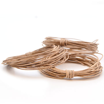 Natural- .5mm Indian , Leather - Leathercord USA, Beadshop.com