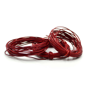 Natural Red- 1.0mm Indian Leather  by the Yard