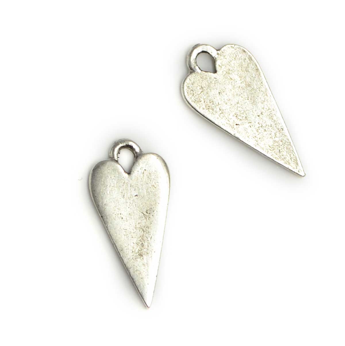 Perles Anciennes Whiteheart 7mm-4mm - Verre Vénitien, Occasion, Pour Création Bijoux