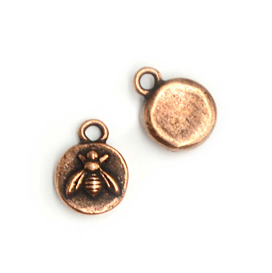 Itsy Bee Charm- Antique Copper
