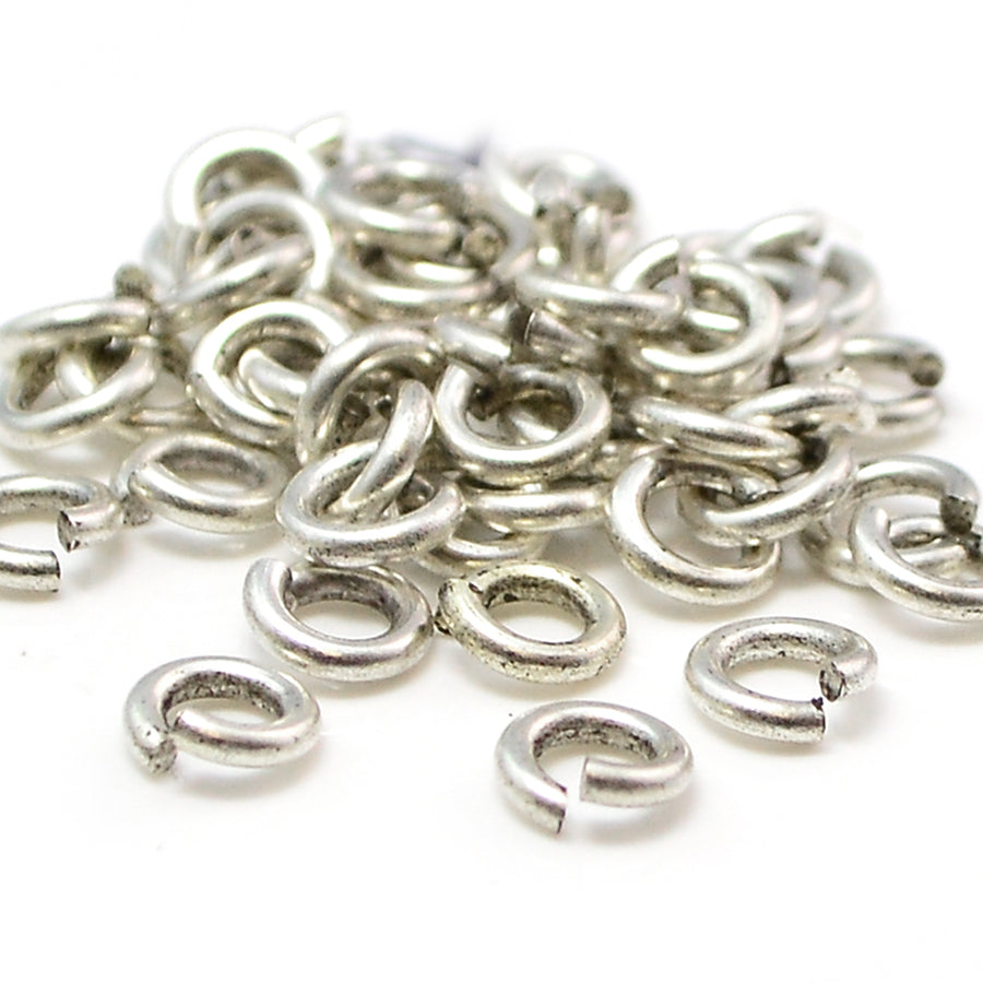 5.5mm/16g Jump Rings- Antique Silver