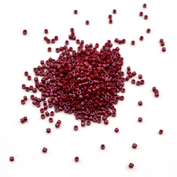 DB-654- Delica Dyed Opaque Cranberry 11/0 , Delicas - Helby, Beadshop.com - 2