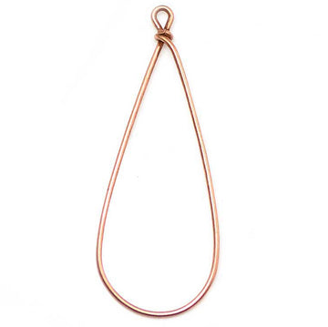 Drop Hoop- Antique Copper