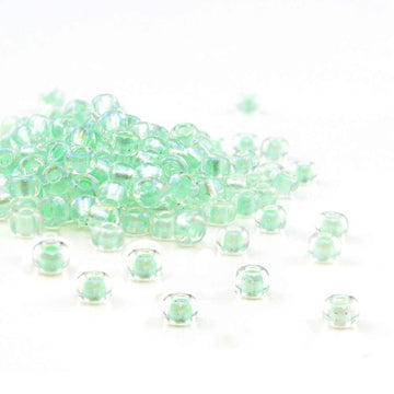 6-3642-TB Pearlized Crystal AB PL Mint 6/0 - Beadshop.com