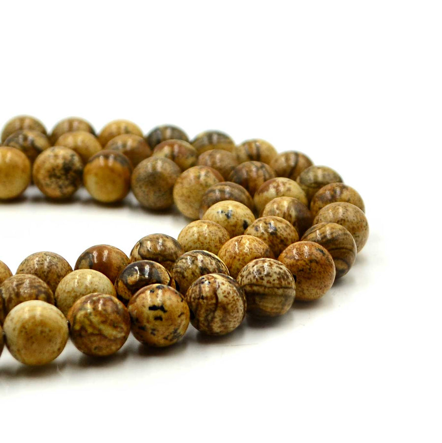 Picture Jasper- 8mm Rounds