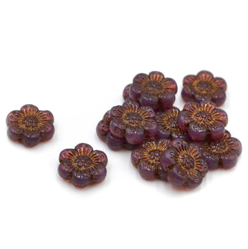 Wild Rose Beads- Pink Opaline Bronze