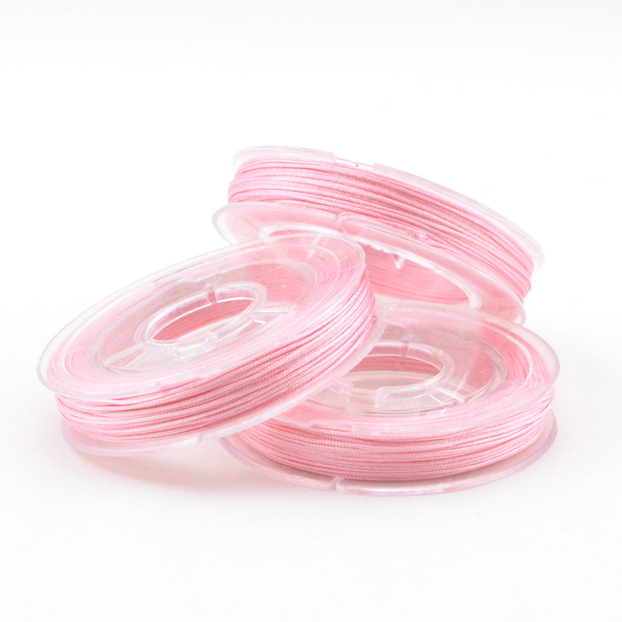 Pink- 0.4mm , 0.4mm chinese knotting cord - Tangles n' Knots, Beadshop.com