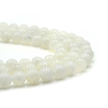 Rainbow Moonstone- 8mm Rounds