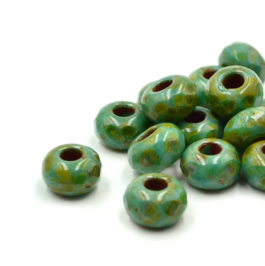 Jumbo Rollers- Sea Green Picasso (5 pieces)