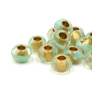 Jumbo Rollers- Blue Green and Gold (5 pieces)