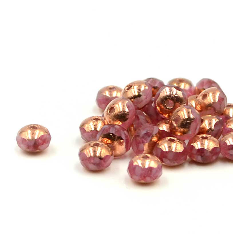 5mm Rondelles- Rose Copper