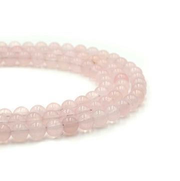Rose Quartz- 6mm Rounds