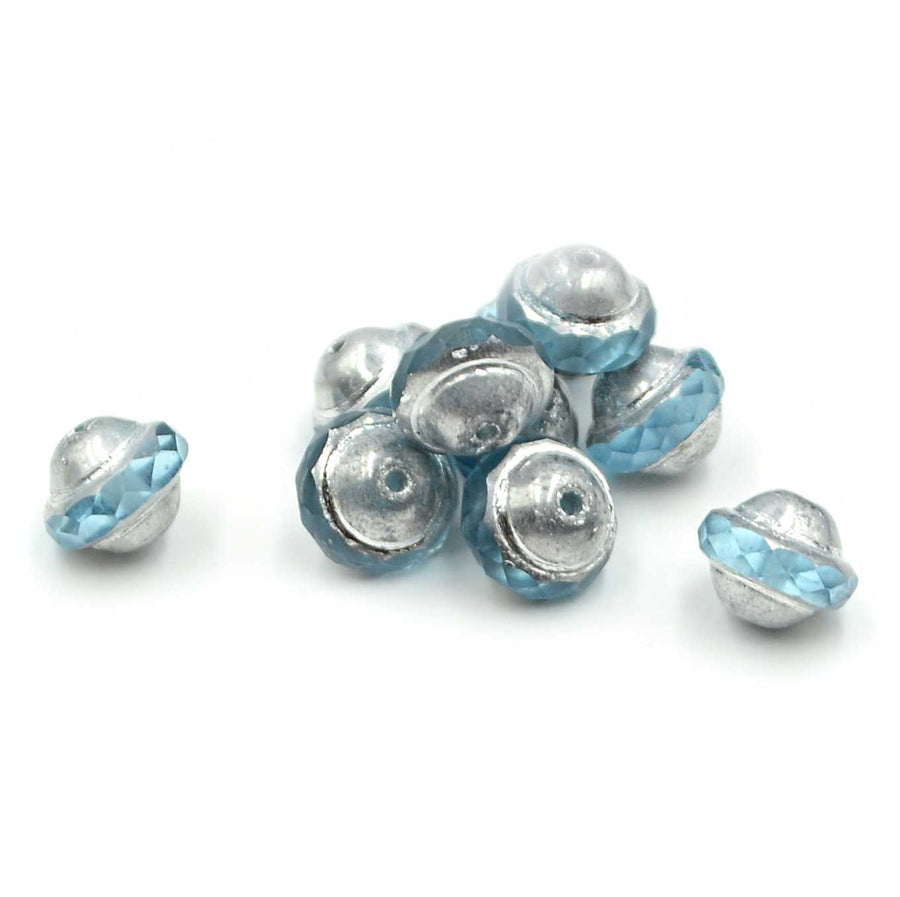 Saturns- Baby Blue & Silver