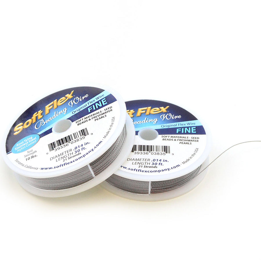 Softflex .014/ Satin Silver 30ft - Beadshop.com