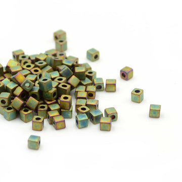 SB3-2035 Cube Matte Metallic Khaki Iris