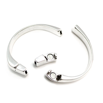 Half Circle Magnetic 5 Clasp- Antique Silver