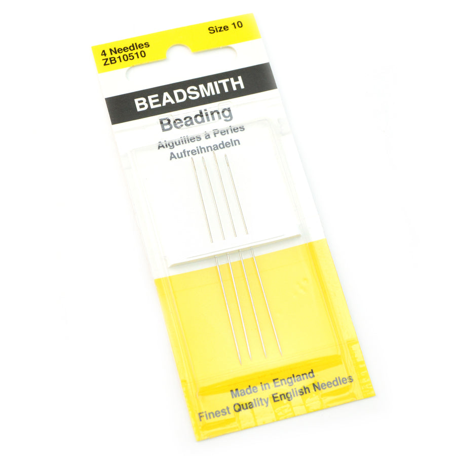 English Beading Needles, Size 10- 4 Pack