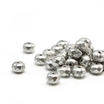 5mm Rondelles- Antique Silver