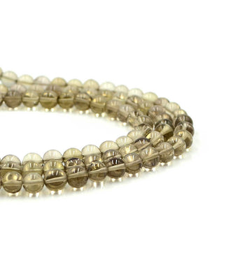 Smoky Quartz- 6mm Rounds