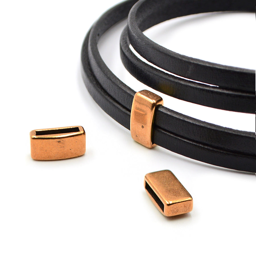 10mm Slider- Smooth Bar- Antique Copper