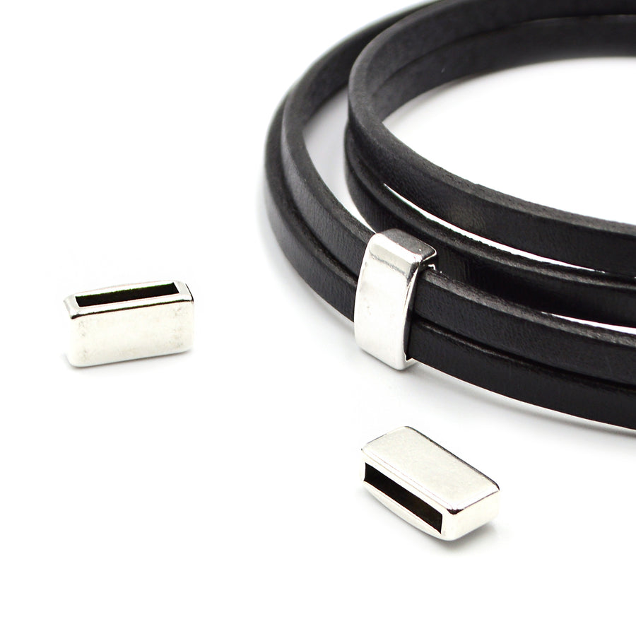 10mm Slider- Smooth Bar- Antique Silver