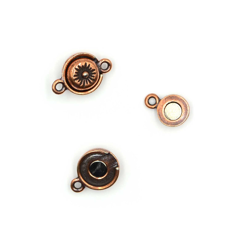 Gold plated magnetic Magnetic Clasps w/ Jump Ring & Clasp