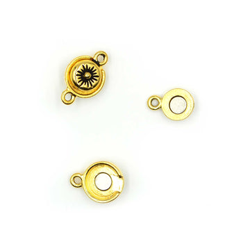 Starburst Magnetic Clasp- Antique Gold