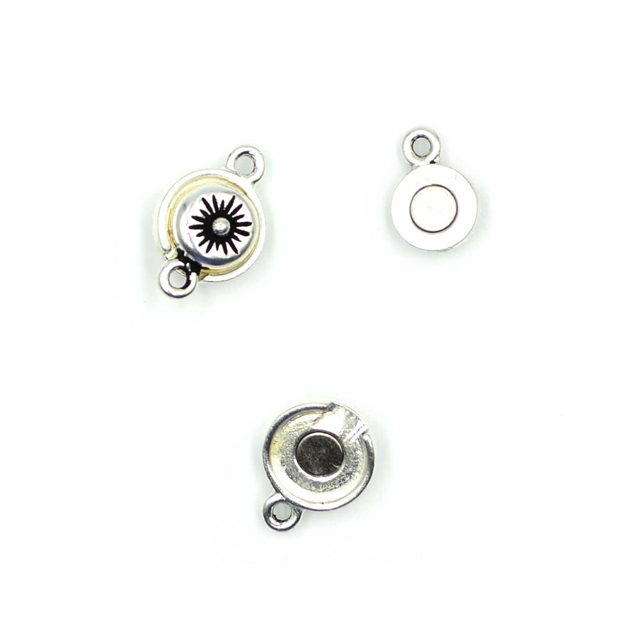 Starburst Magnetic Clasp- Antique Silver