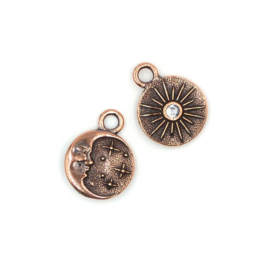Starry Night Charm- Antique Copper