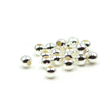 Sterling Silver 3mm Rounds- Large Hole