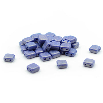 CzechMates Tiles- Sueded Gold Opaque Blue