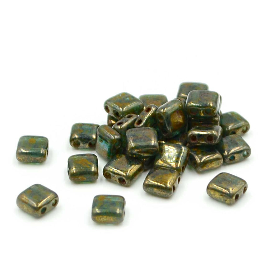 CzechMates Tiles- Teal-Bronze Picasso