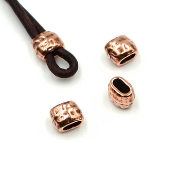 Transitions Crimp Beads-  Antique Copper (4 pieces)
