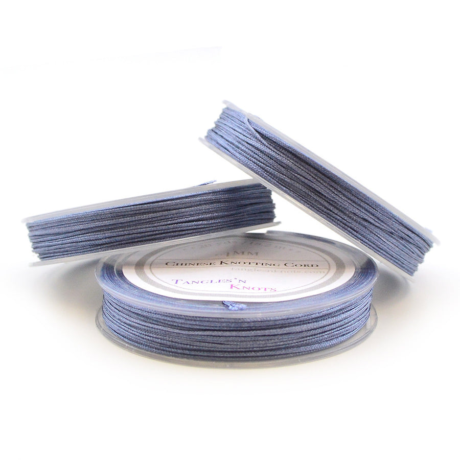Williamsburg Blue- 0.4mm , 0.4mm chinese knotting cord - Tangles n' Knots, Beadshop.com