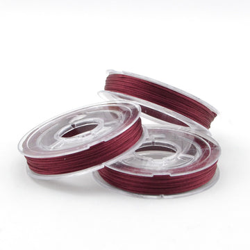 Garnet- 0.4mm , 0.4mm chinese knotting cord - Tangles n' Knots, Beadshop.com